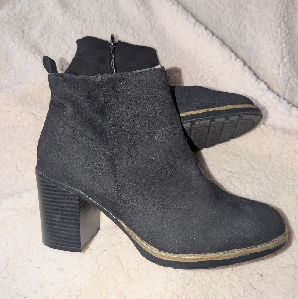 Sugar Black Ankle Boots